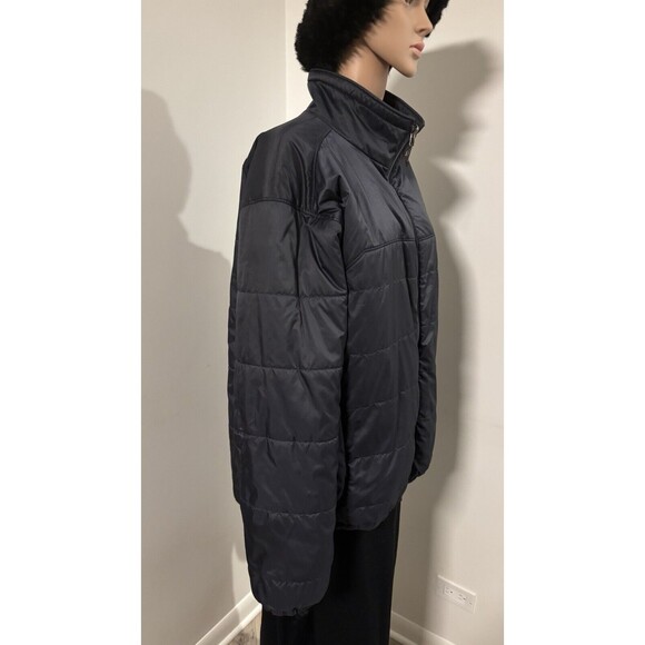 NORTH FACE Dark Navy Blue Nylon Quilted Light Weight Puffer Down Jacket Men’s XL - Picture 3 of 5